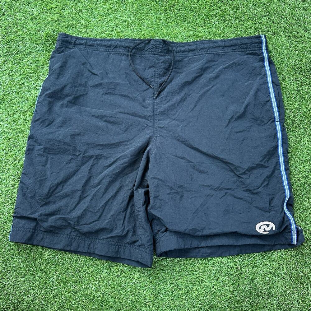 Vintage Y2K Old Navy Board Shorts Mens Large Black Mesh Lined Retro Surf Swim